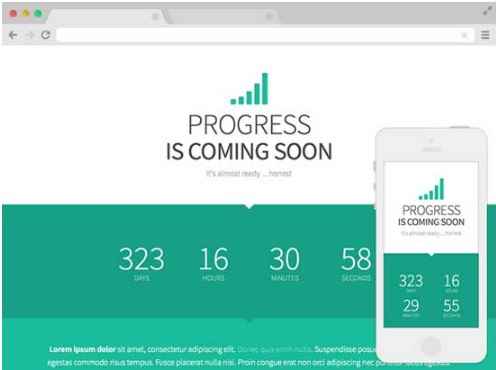 Progress – Free Coming Soon Website Template