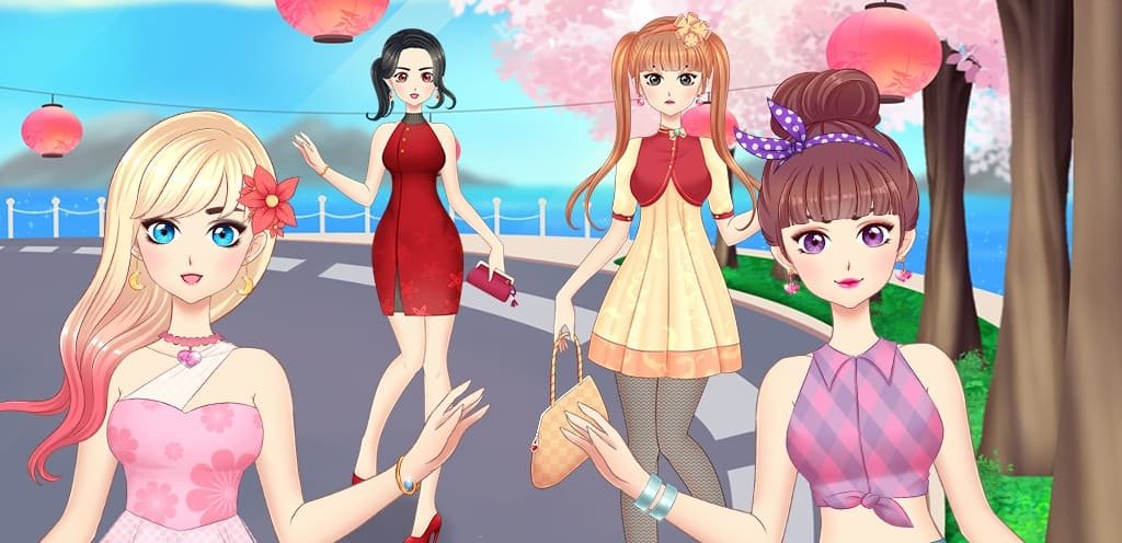 Anime Girl Fashion - Makeup & Dress Up