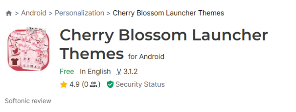 Cherry Blossom Launcher Theme