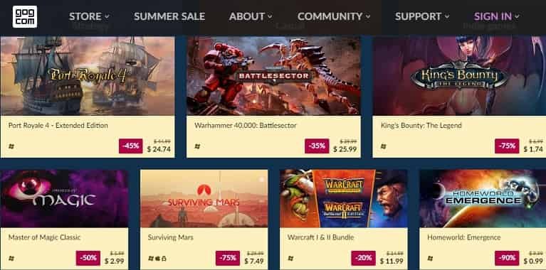 GoG Games